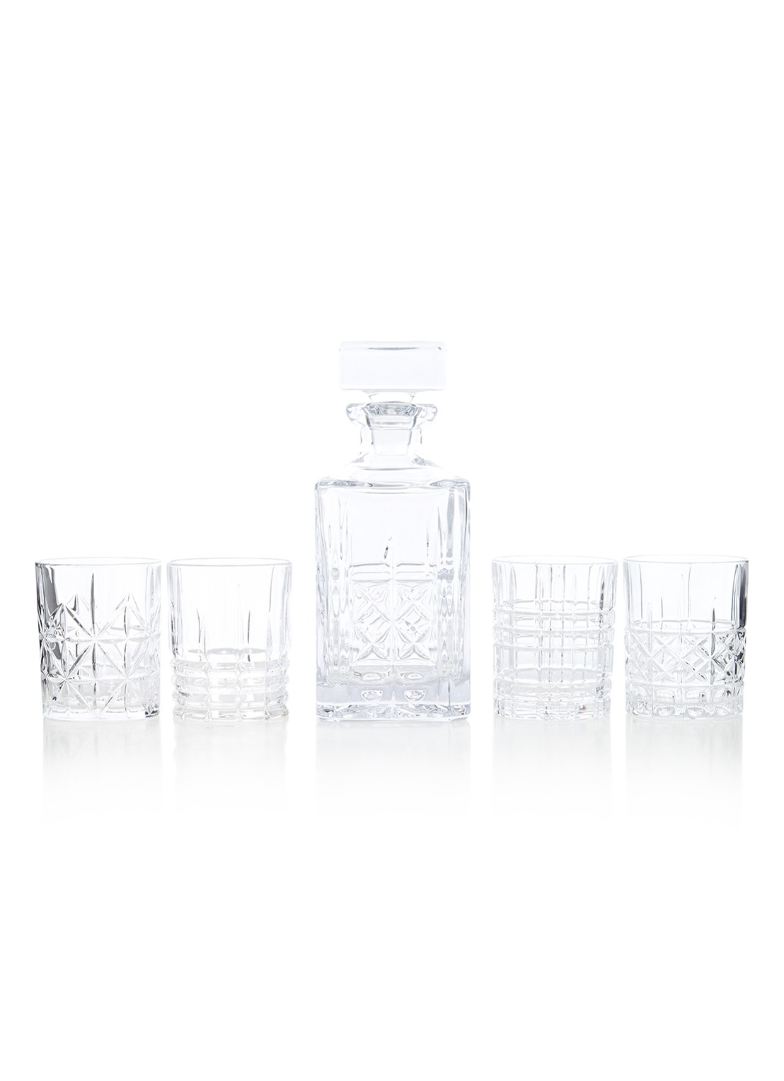 Nachtmann Whisky set 5-delig - voorkant transparant