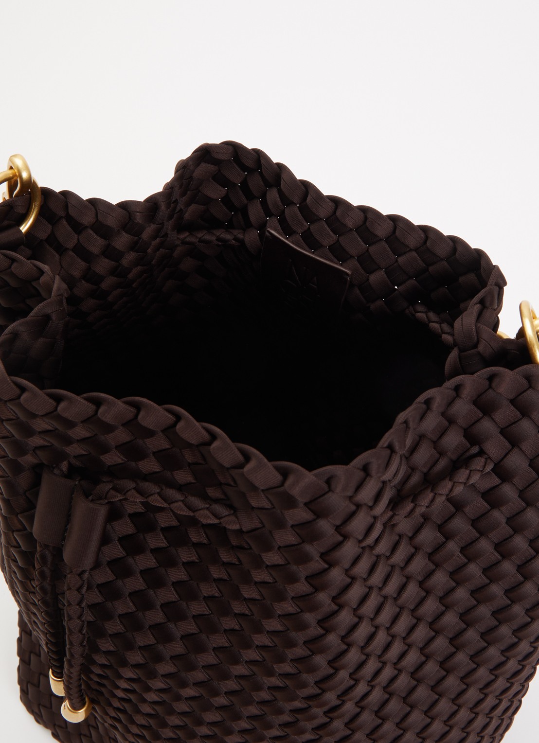 Naghedi Mercer schoudertas met uitneembaar etui - detail 3 chocoladebruin