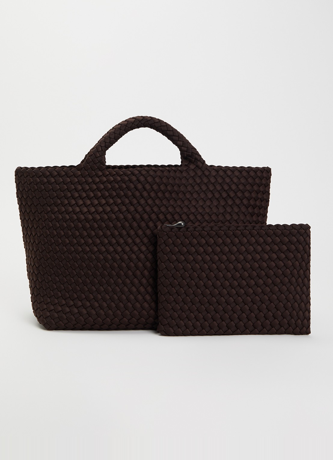 Naghedi St. Barths Medium shopper met uitneembaar etui - voorkant 5 chocoladebruin