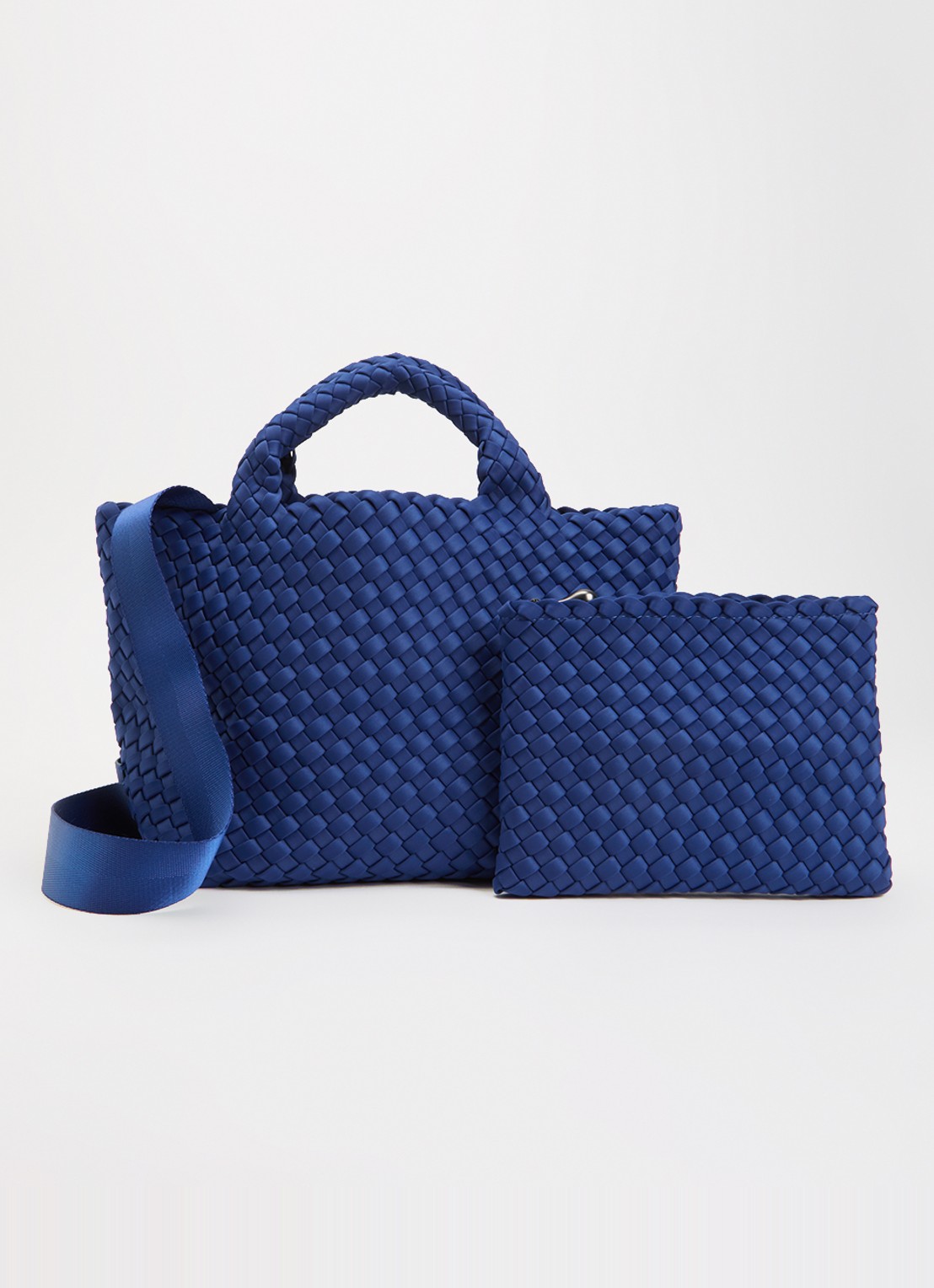 Naghedi St Barths Small handtas met uitneembaar etui en afneembare schouderriem - voorkant 2 royalblauw