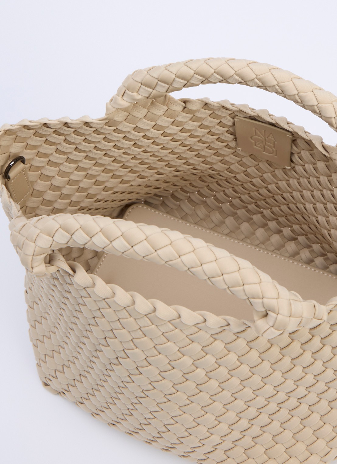 Naghedi St Barths Small shopper met uitneembaar etui - detail beige