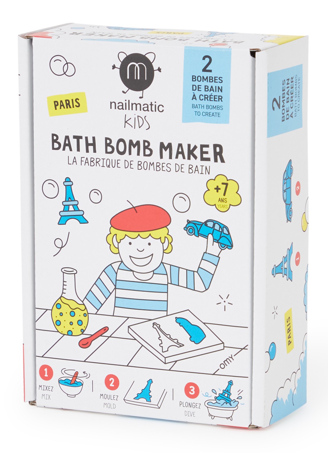 Nailmatic DIY badbruisbal knutselset - voorkant blauw