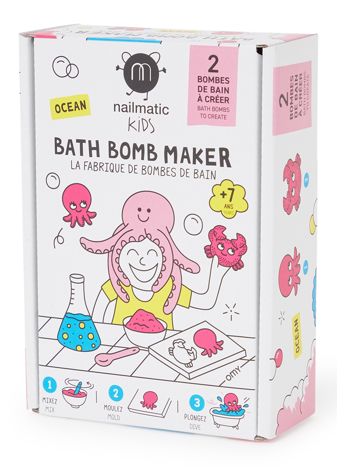 Nailmatic DIY badbruisbal knutselset - voorkant roze