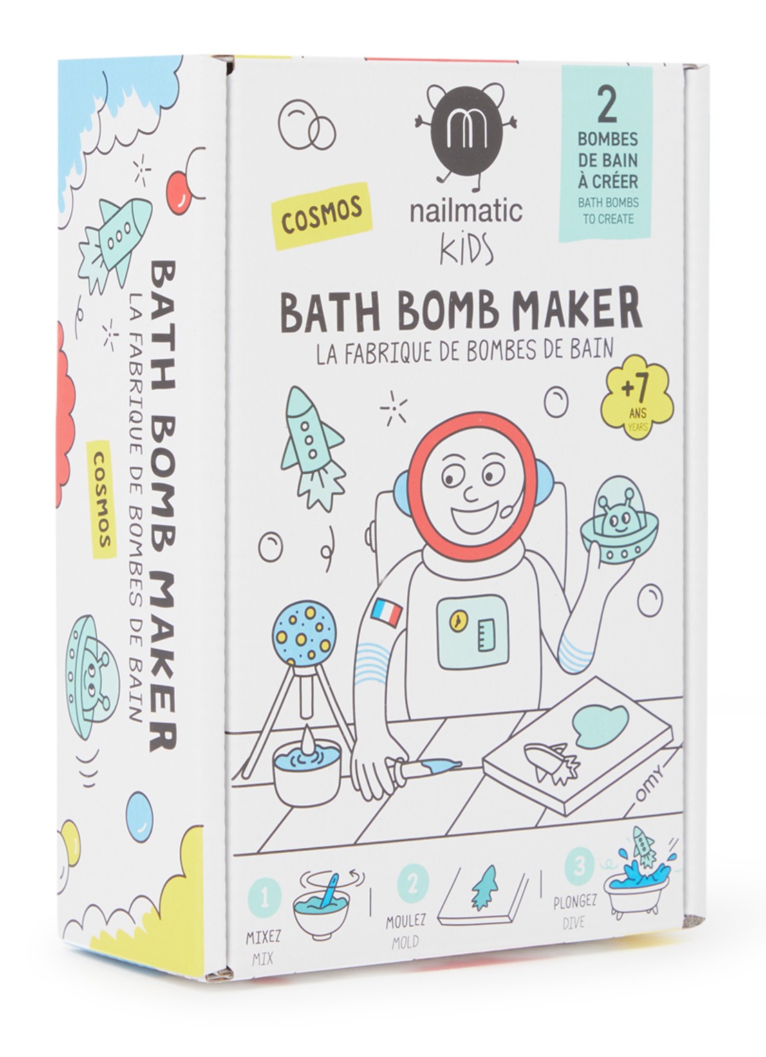 Nailmatic DIY badbruisbal knutselset - voorkant turquoise