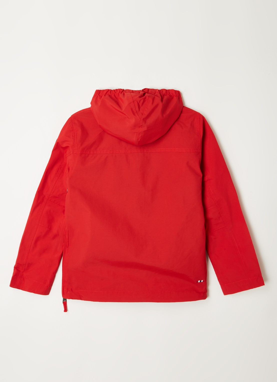 Napapijri Rainforest anorak met klepzak en waterafstotende coating  - achterkant rood