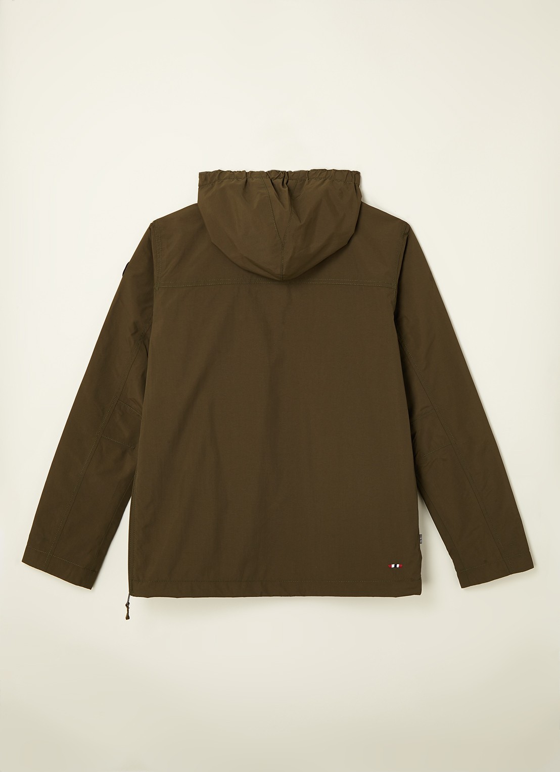 Napapijri Rainforest anorak met klepzak en waterafstotende coating  - achterkant 3 groen