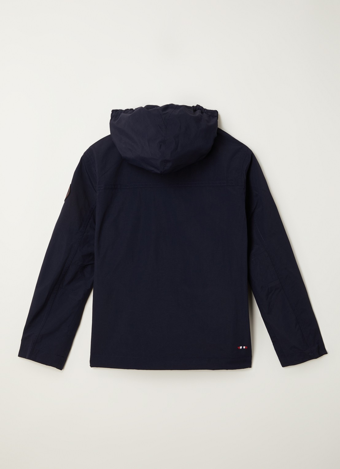 Napapijri Rainforest anorak met klepzak en waterafstotende coating  - achterkant 3 donkerblauw
