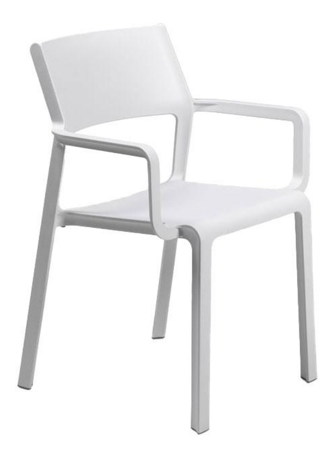 Nardi Trill tuinstoel met armleuning  - voorkant wit