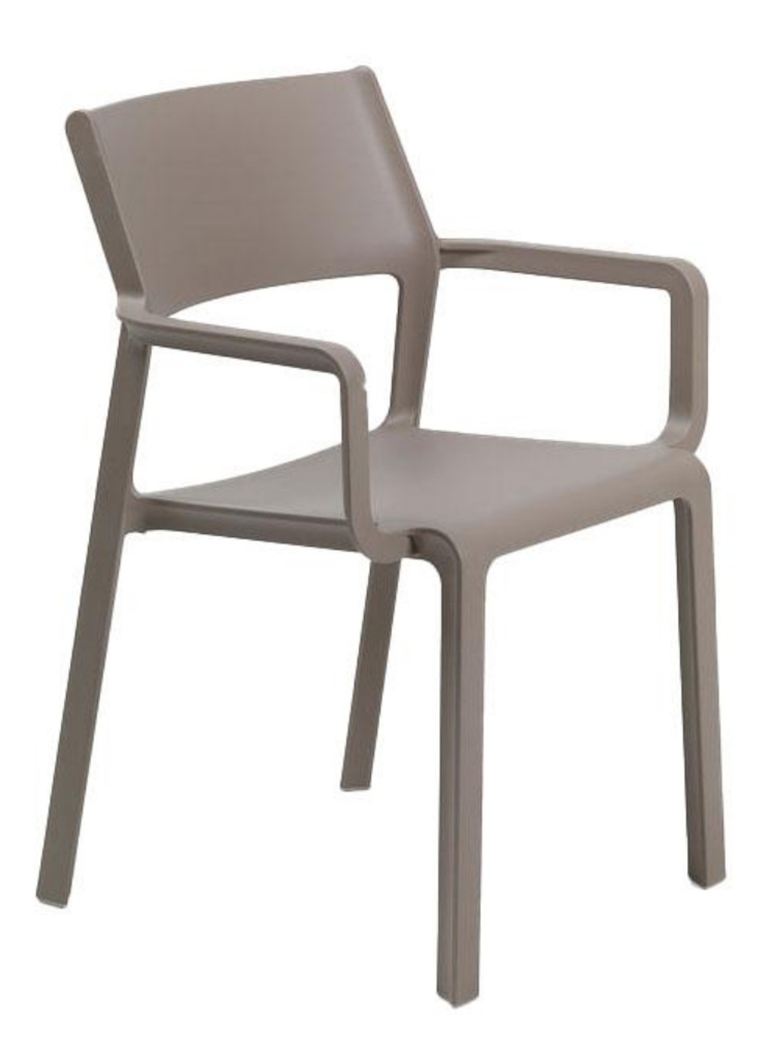 Nardi Trill tuinstoel met armleuning  - voorkant taupe
