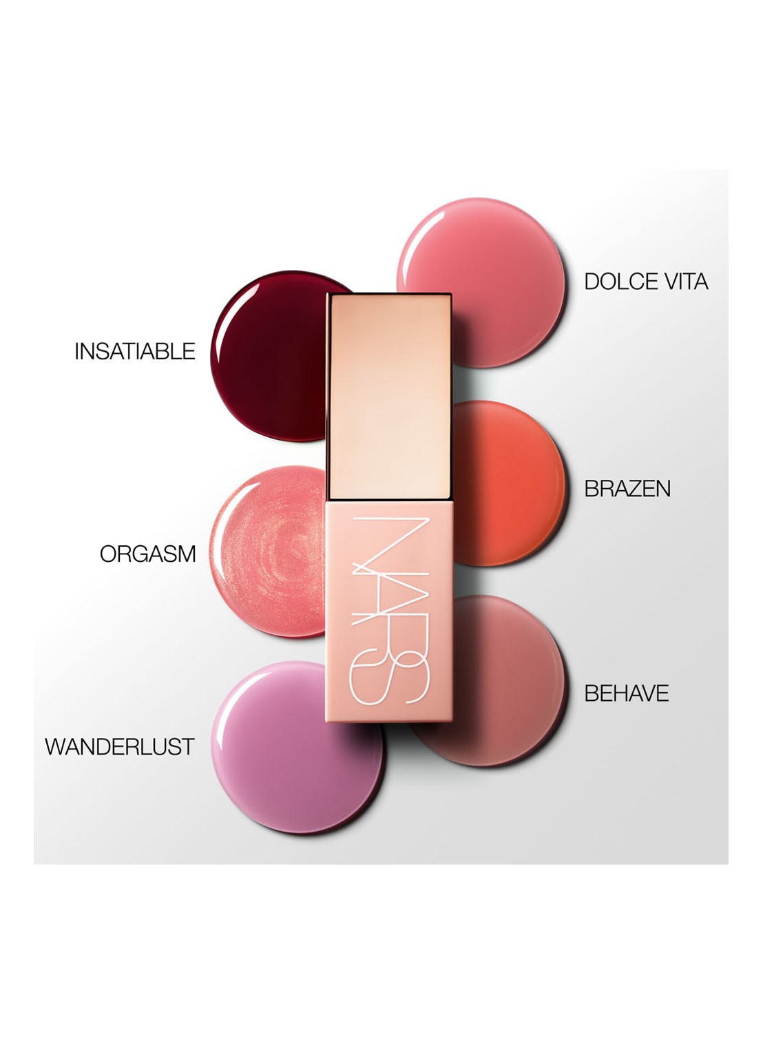 NARS Afterglow Liquid Blush - vloeibare blush - detail 6 wanderlust