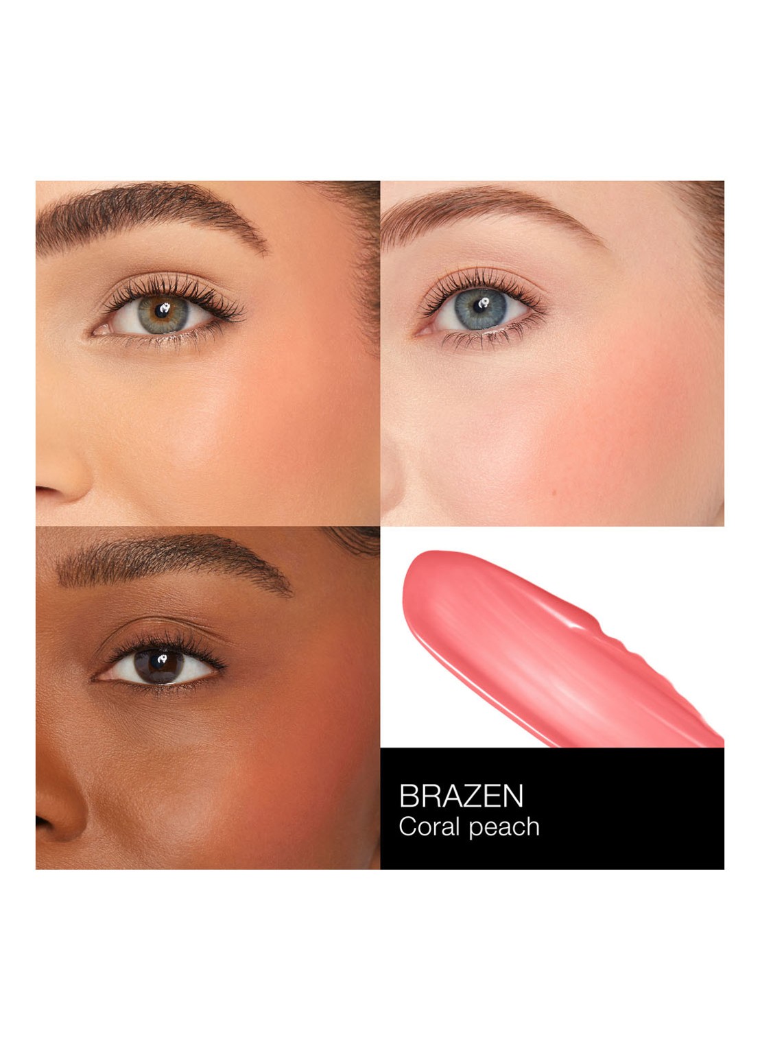 NARS Afterglow Liquid Blush - vloeibare blush - detail 3 brazen 