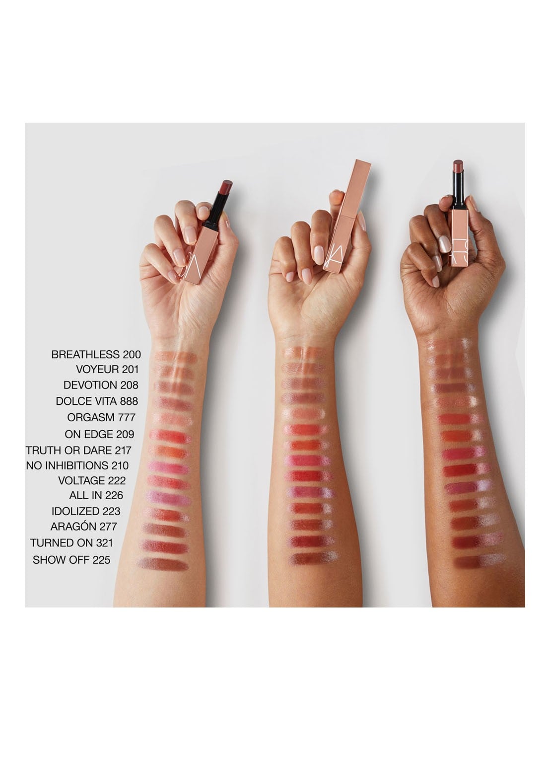 NARS Afterglow Sensual Shine Lipstick - detail 4 voyeur - 201
