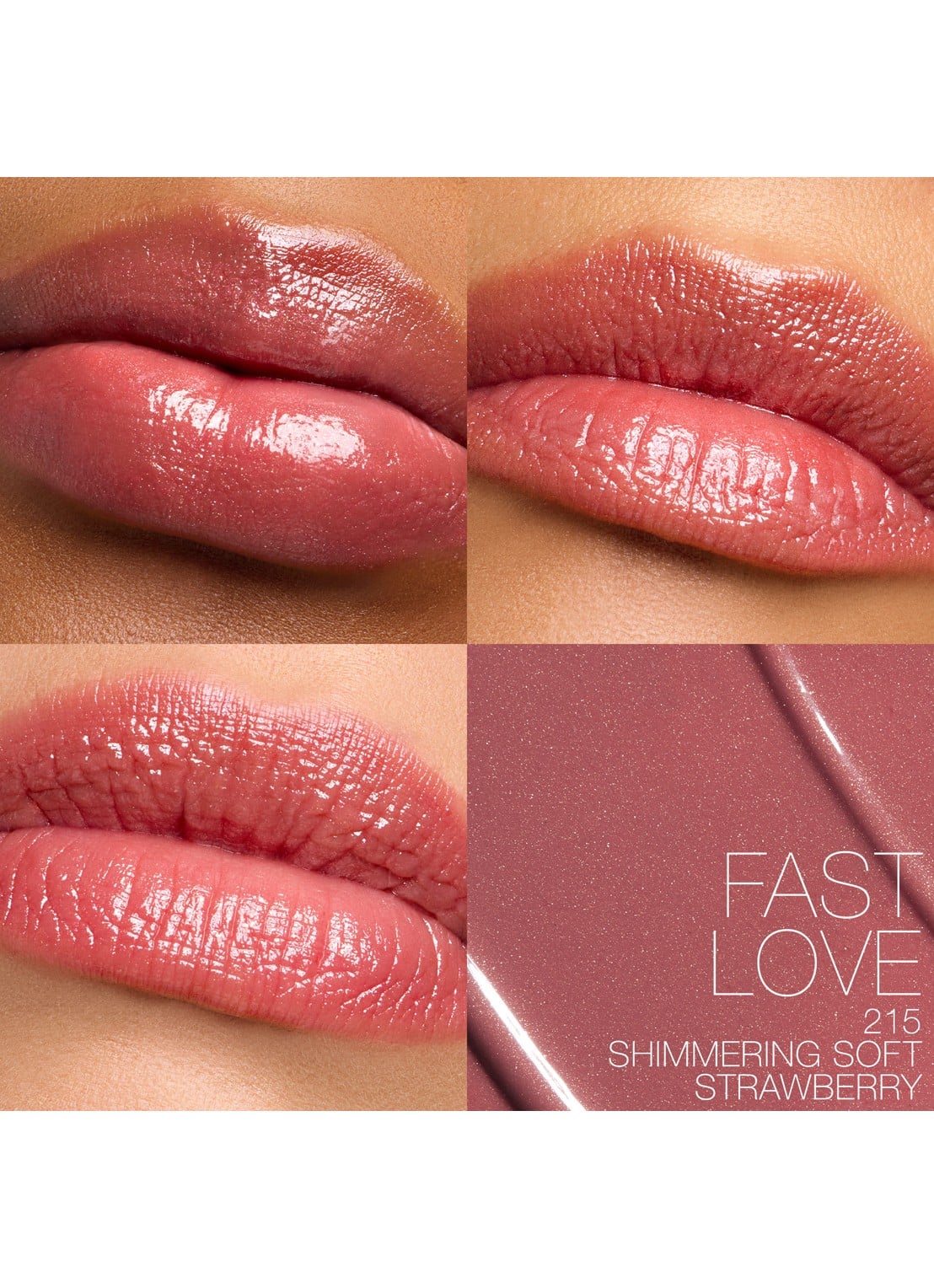 NARS Afterglow Sensual Shine Lipstick  - achterkant 8 215 - fast love