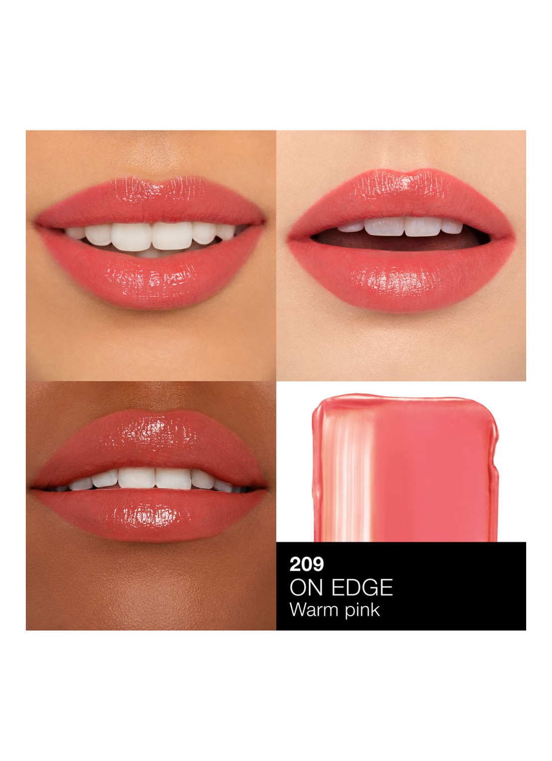 NARS Afterglow Sensual Shine Lipstick - detail 3 on edge - 209