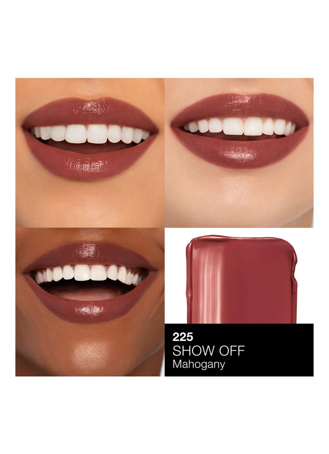 NARS Afterglow Sensual Shine Lipstick - detail 3 show off - 225