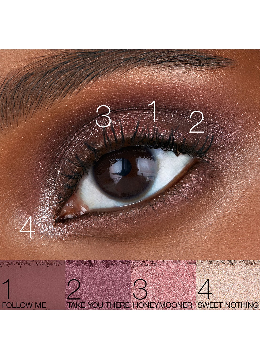 NARS Afterglow Tempting Eyeshadow Palette - oogschaduw palette - detail 4 sweet