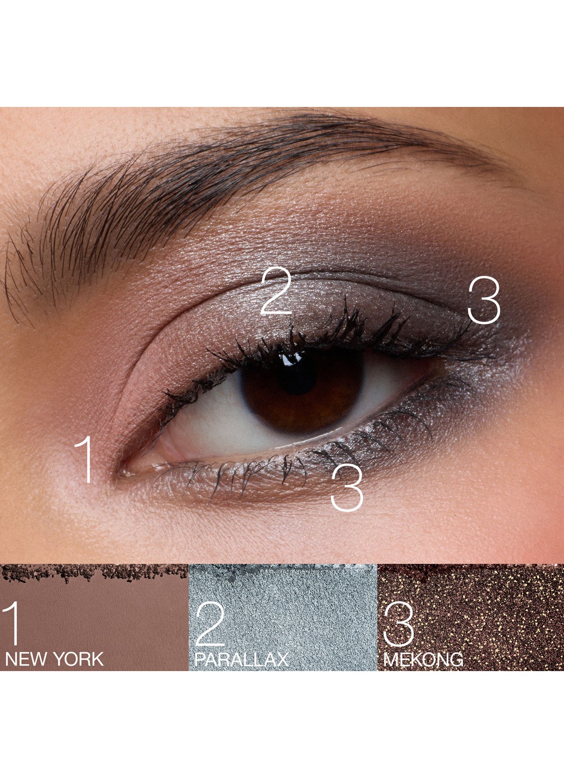 NARS Après Ski Cheek & Eye Palettes - oogschaduwpalette - detail snow games