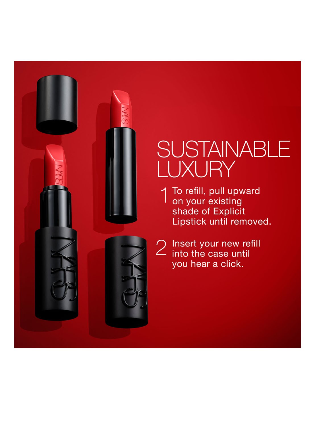NARS Explicit Lipstick Refill - navulling - detail 5 rendez-vous - 805