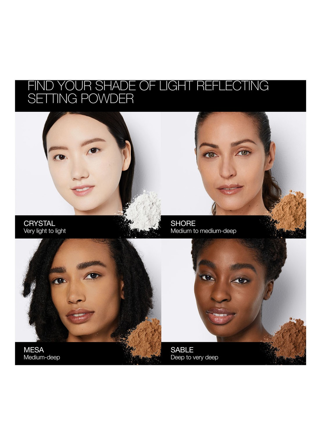 NARS Light Reflecting Loose Setting Powder - losse poeder - detail 5 mesa