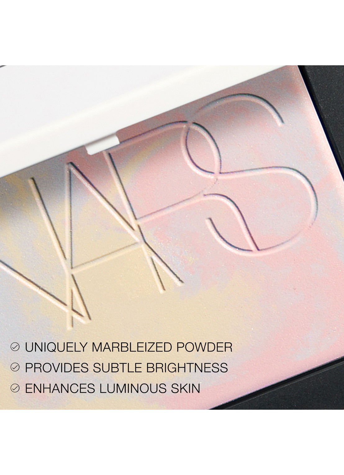 NARS Light Reflecting Prismatic Powder - Highlighter - achterkant 2 eternal snow