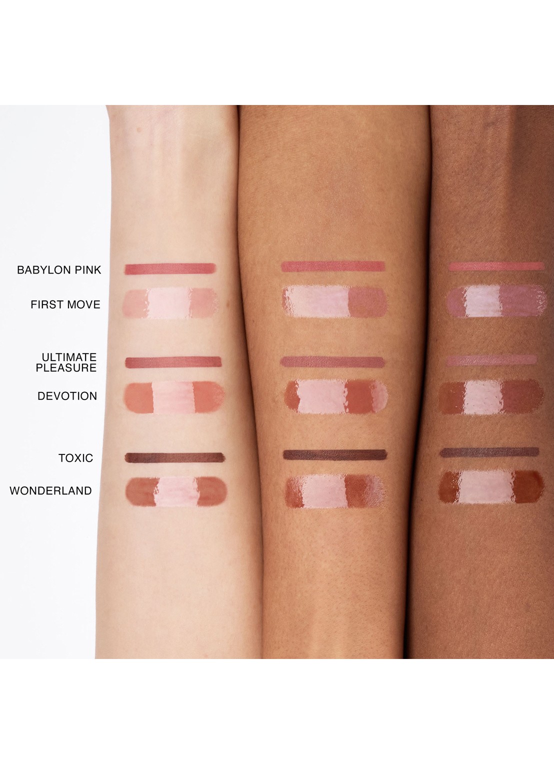 NARS Lip Liner & Mini Afterglow Lip Shine duo - detail 3 babylon pink /  first move