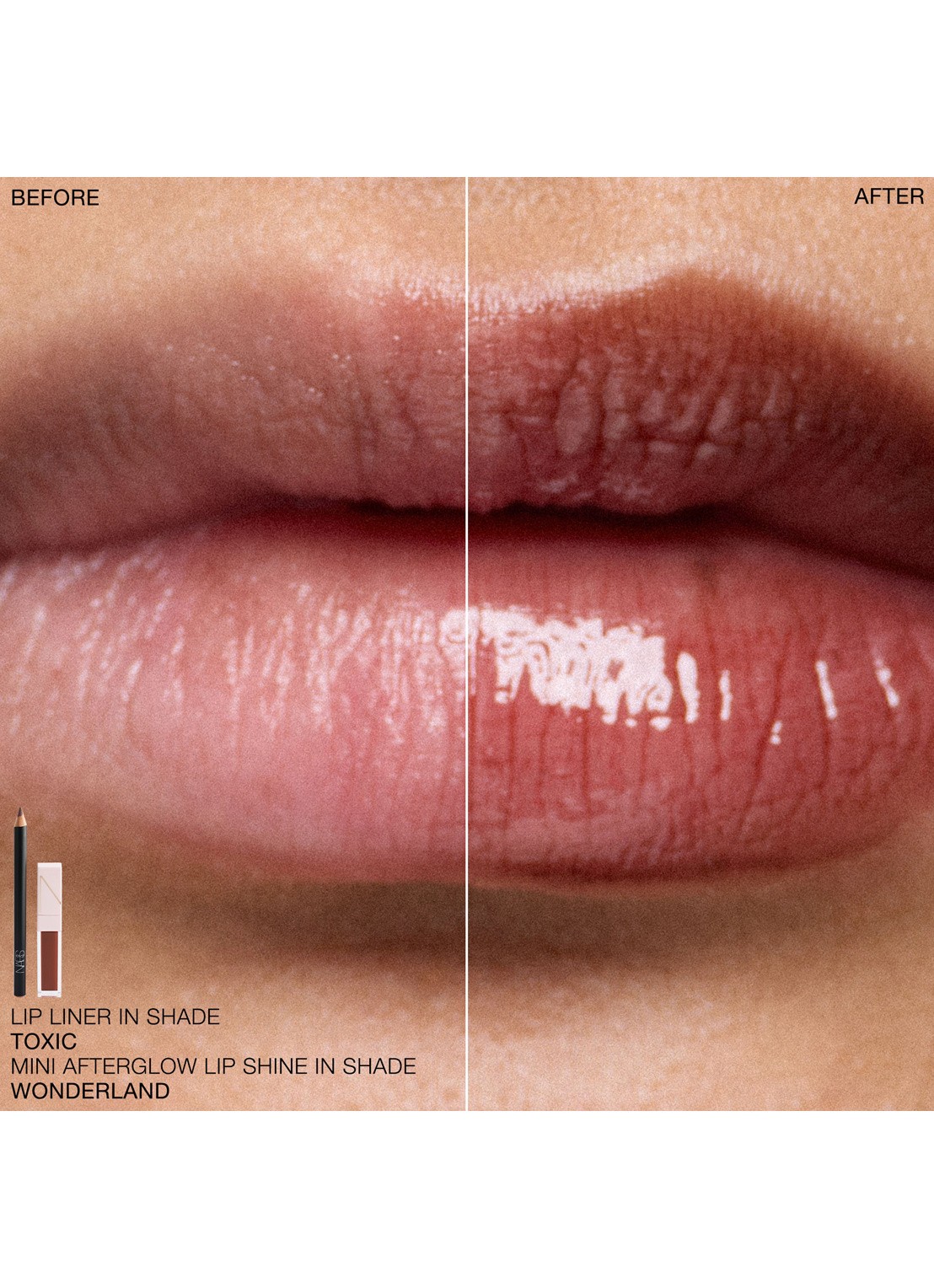 NARS Lip Liner & Mini Afterglow Lip Shine duo  - detail 3 toxic / wonderland