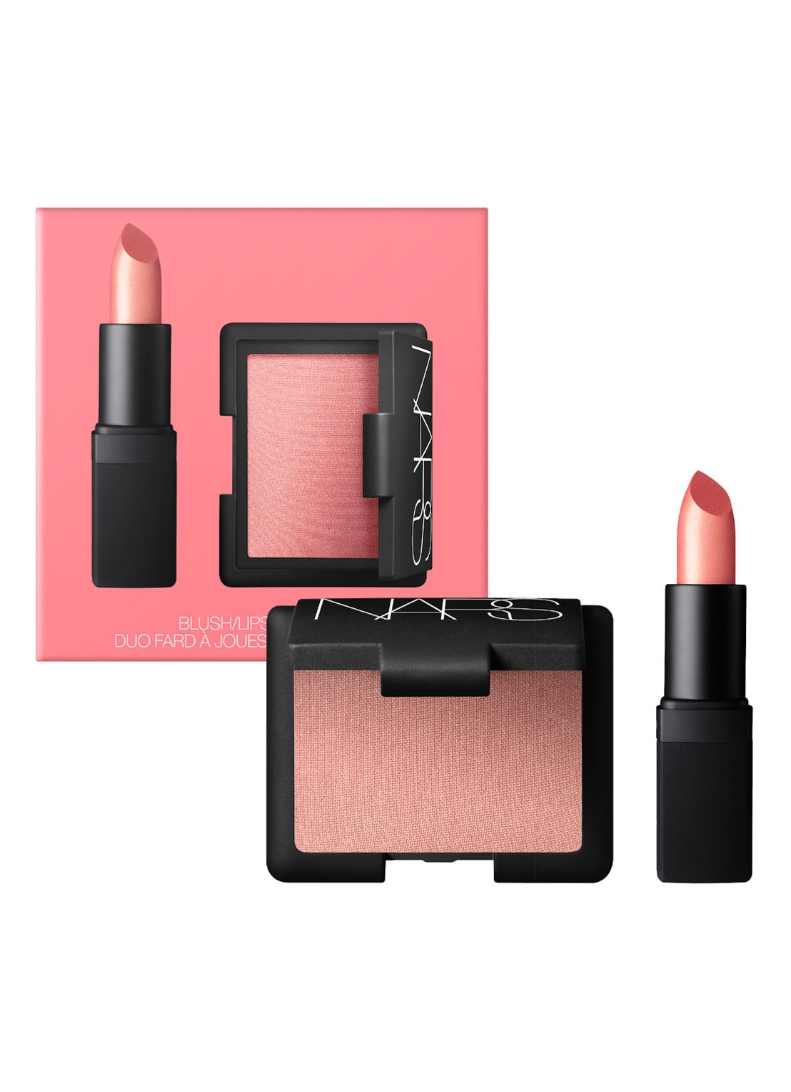 NARS Mini Orgasm Blush & Lipstick Duo - mini make-upset - voorkant 2 orgasm