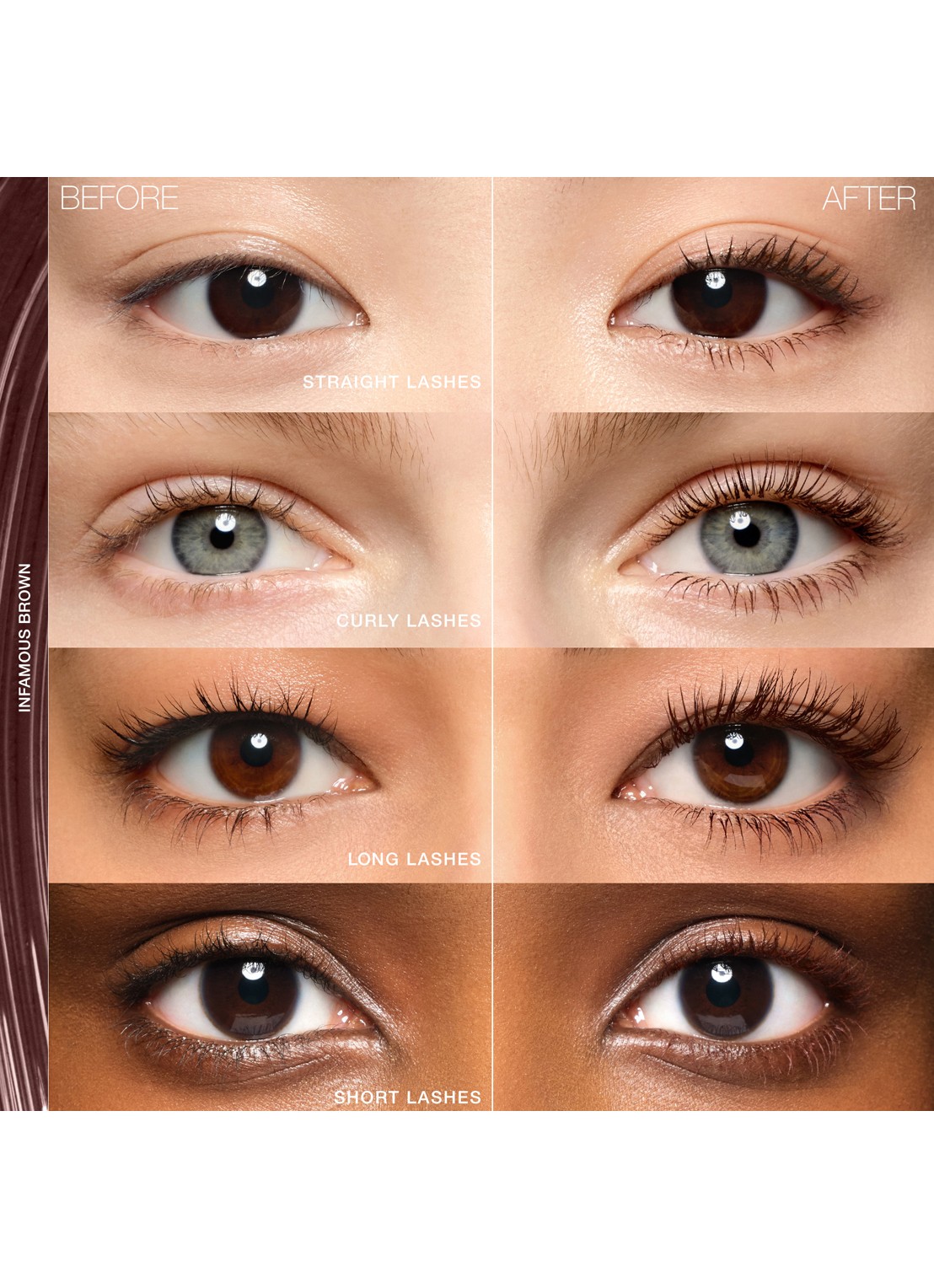 NARS Notorious Mascara - detail 4 infamous brown