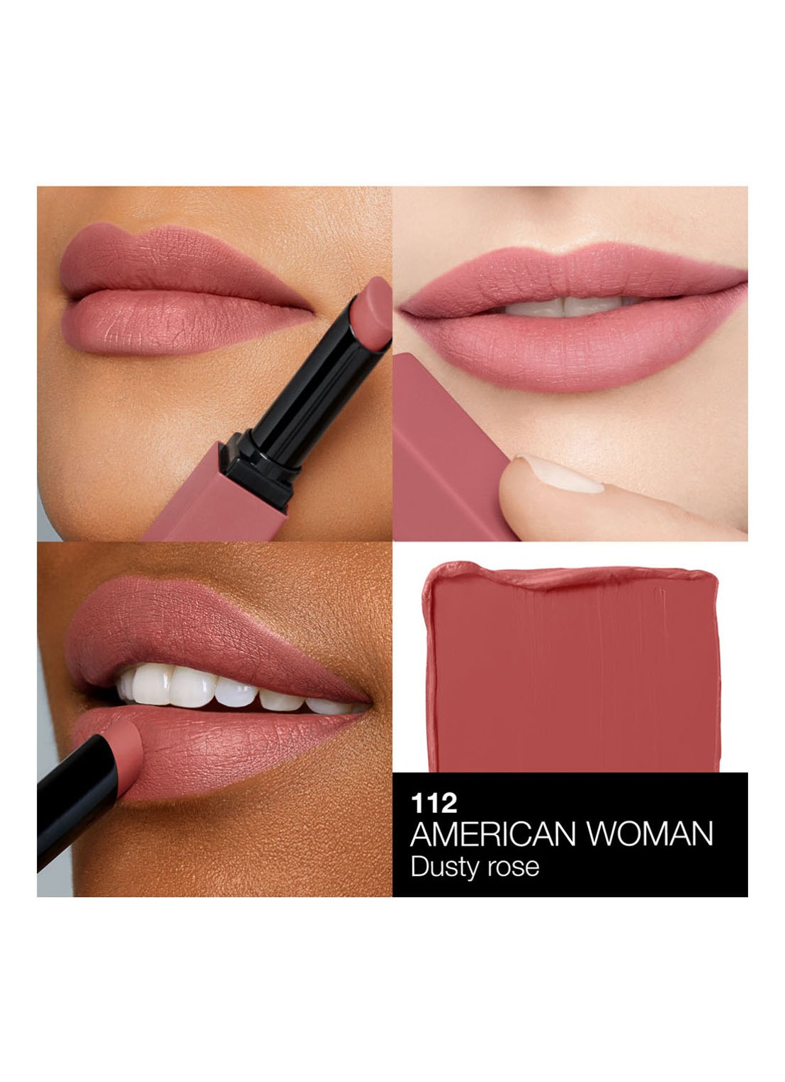NARS Powermatte High-Intensity Lipstick  - detail 3 american woman - 112