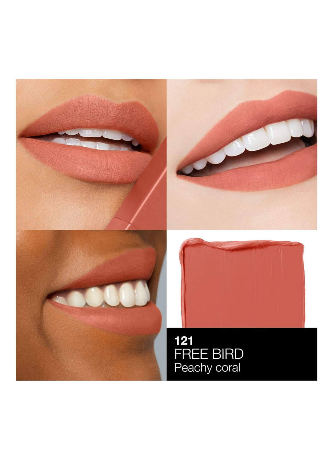 NARS Powermatte High-Intensity Lipstick  - detail 4 free bird - 121