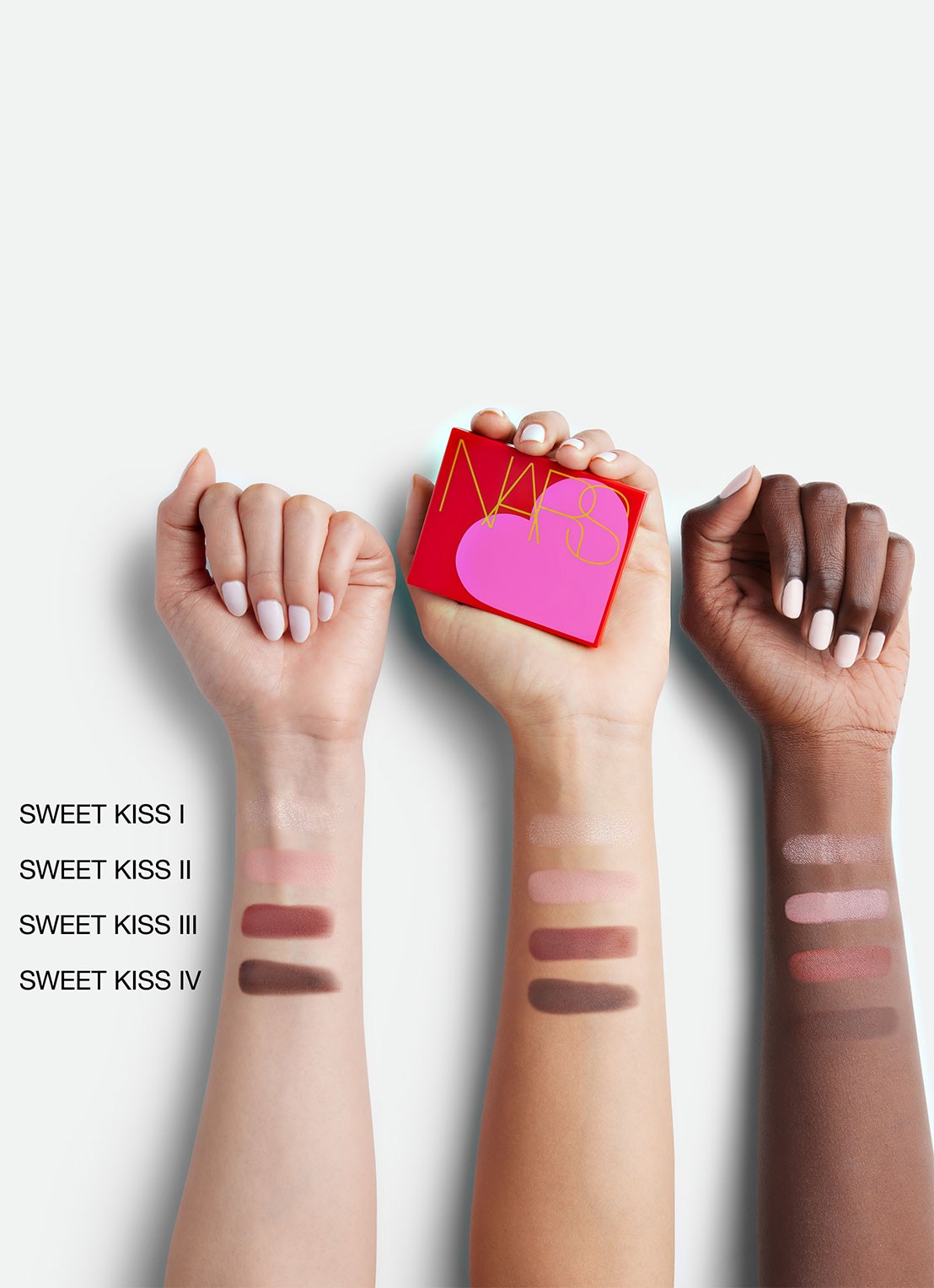 NARS Quad Eyeshadow - Limited Edition oogschaduwpalette - achterkant 3 sweet kiss