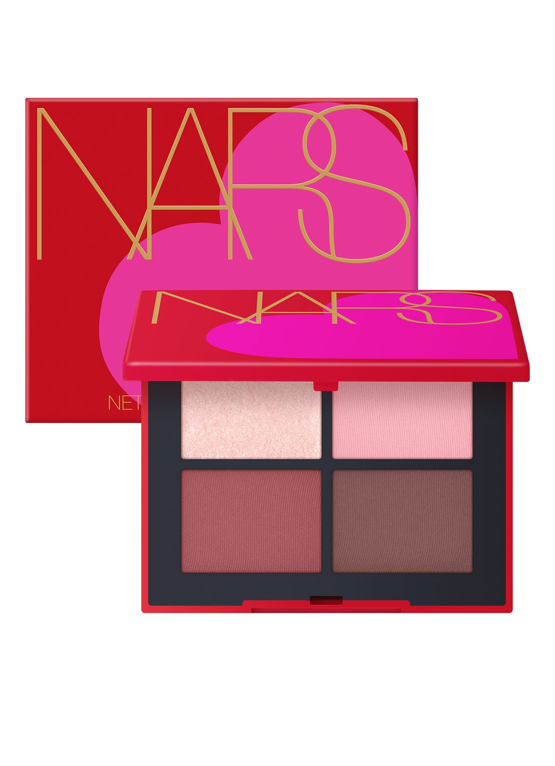 NARS Quad Eyeshadow - Limited Edition oogschaduwpalette - voorkant 2 sweet kiss