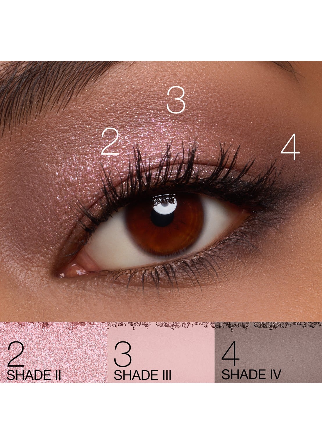 NARS Quad Eyeshadow - Limited Edition oogschaduwpalette  - achterkant cool pink