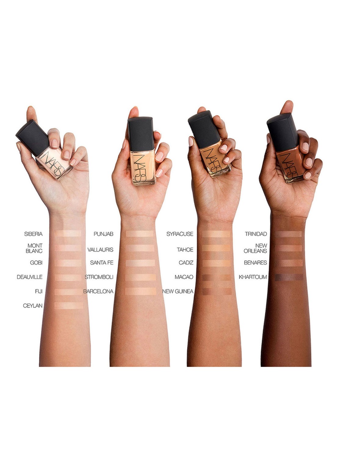 NARS Sheer Glow Foundation - voorkant 2 deauville