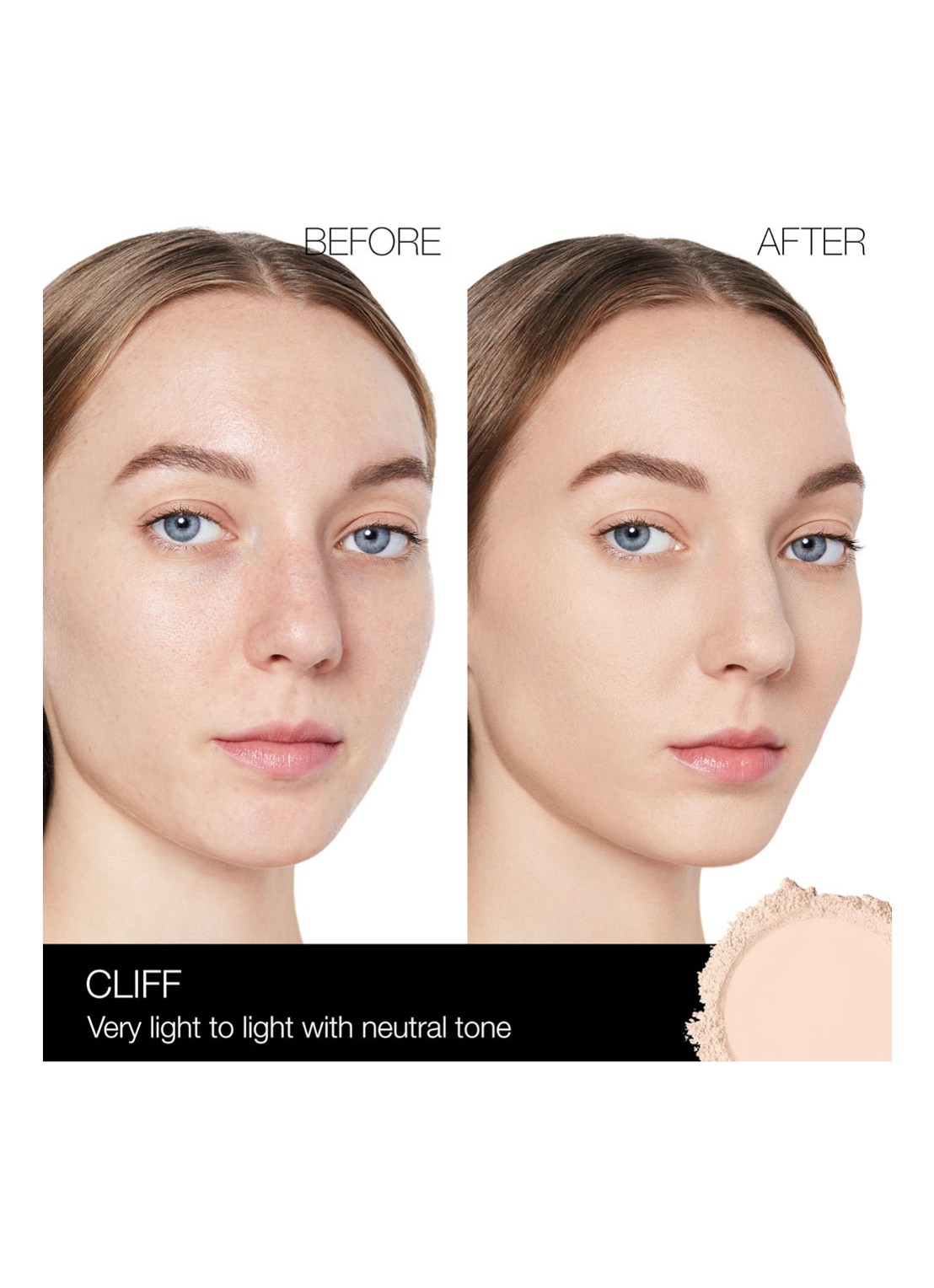 NARS Soft Matte Advanced Perfecting Powder - poeder - detail 5 cliff
