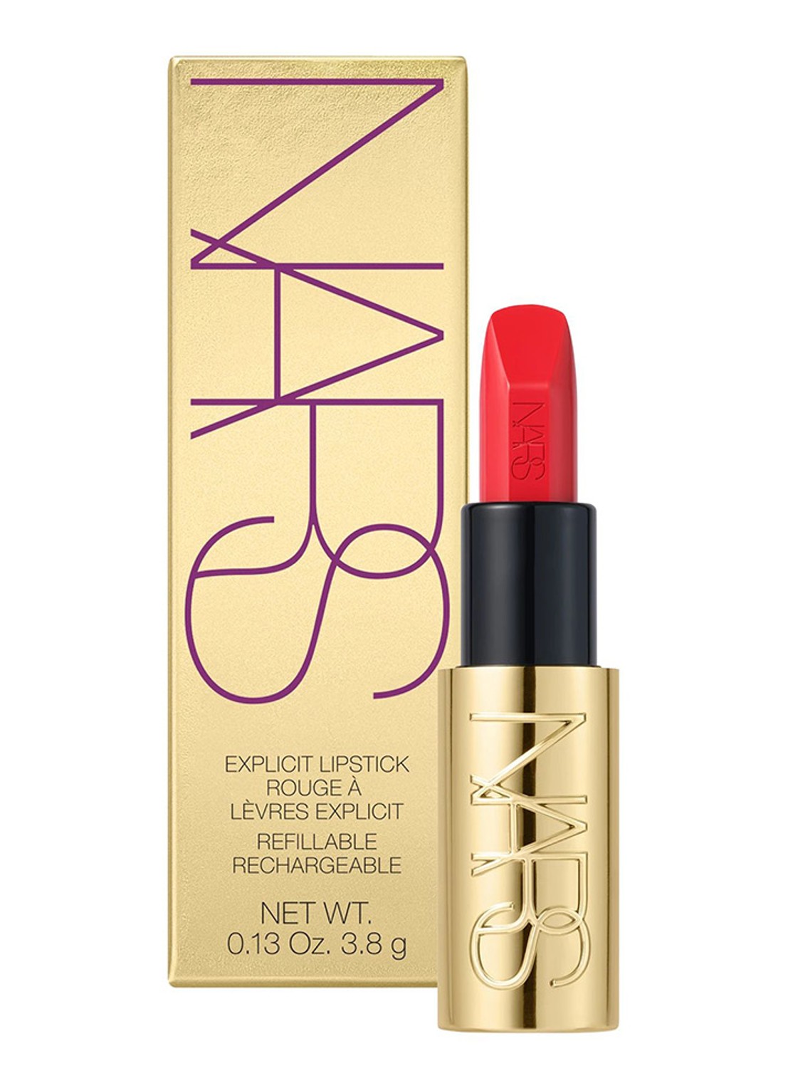 NARS Ultimate Luxury Explicit Lipstick - Limited Edition lipstick - voorkant 2 unauthorized – 863