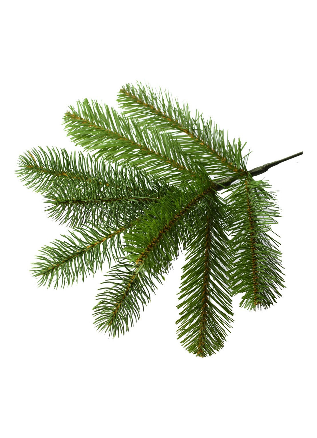 National Tree Company Bayberry kunstkerstboom slim met LED verlichting 183 cm - voorkant 3 groen
