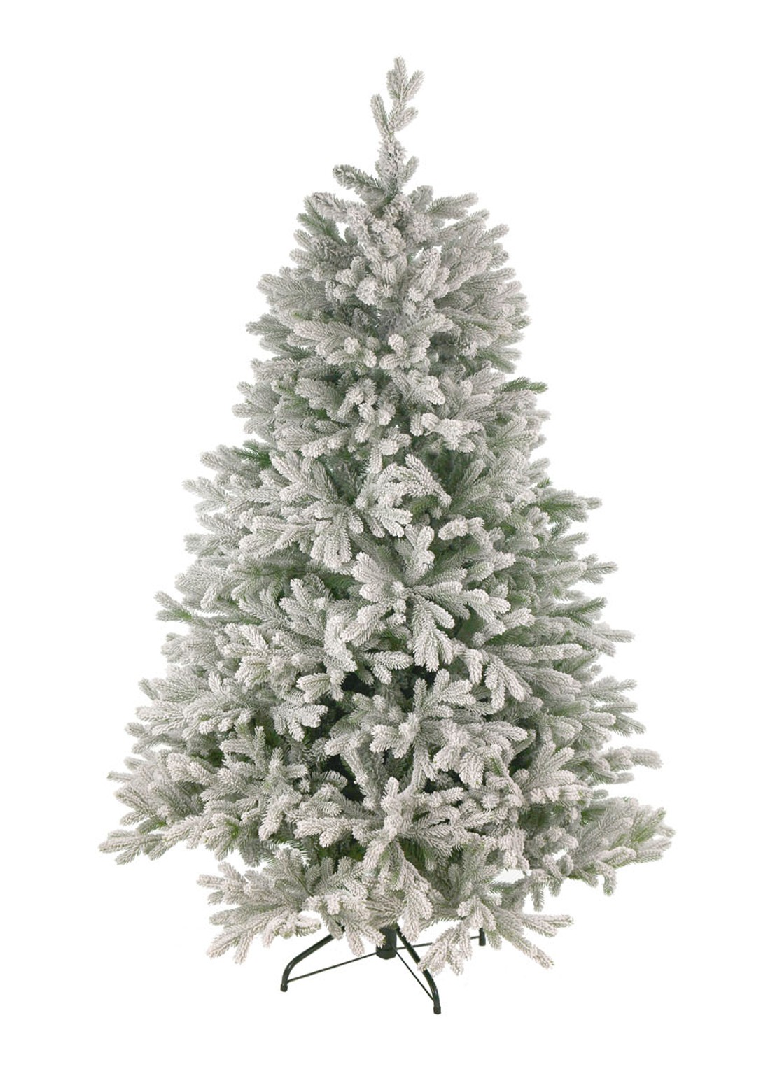 National Tree Company Snowy Hamilton kunstkerstboom met sneeuw 183 cm - voorkant 2 wit
