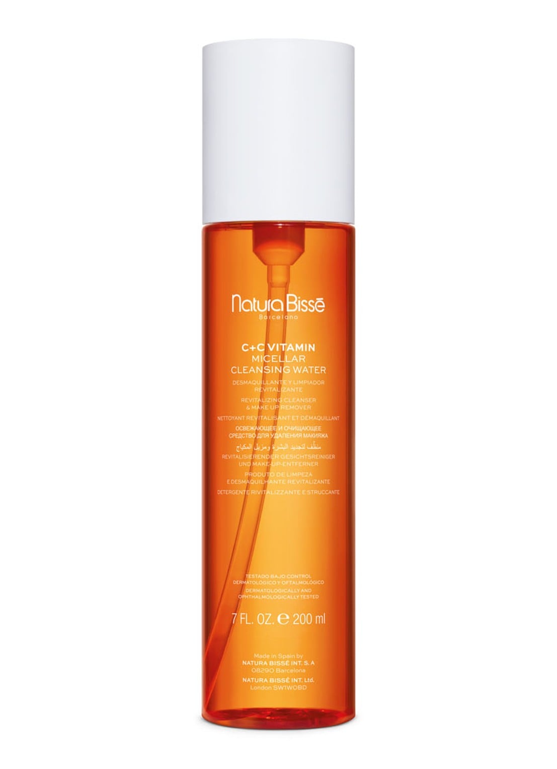 Natura Bissé C+C Vitamin Cleansing Water - reinigingsolie - voorkant beige