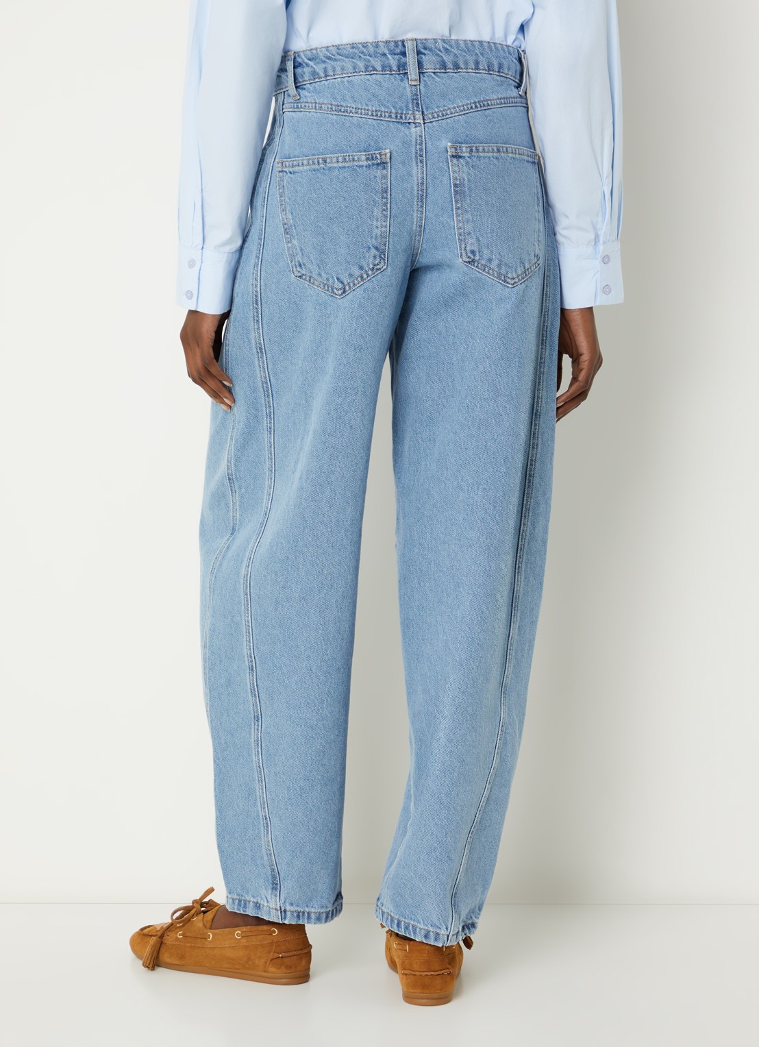 Neo Noir Alannah high waist balloon fit jeans met lichte wassing - achterkant 4 jeans