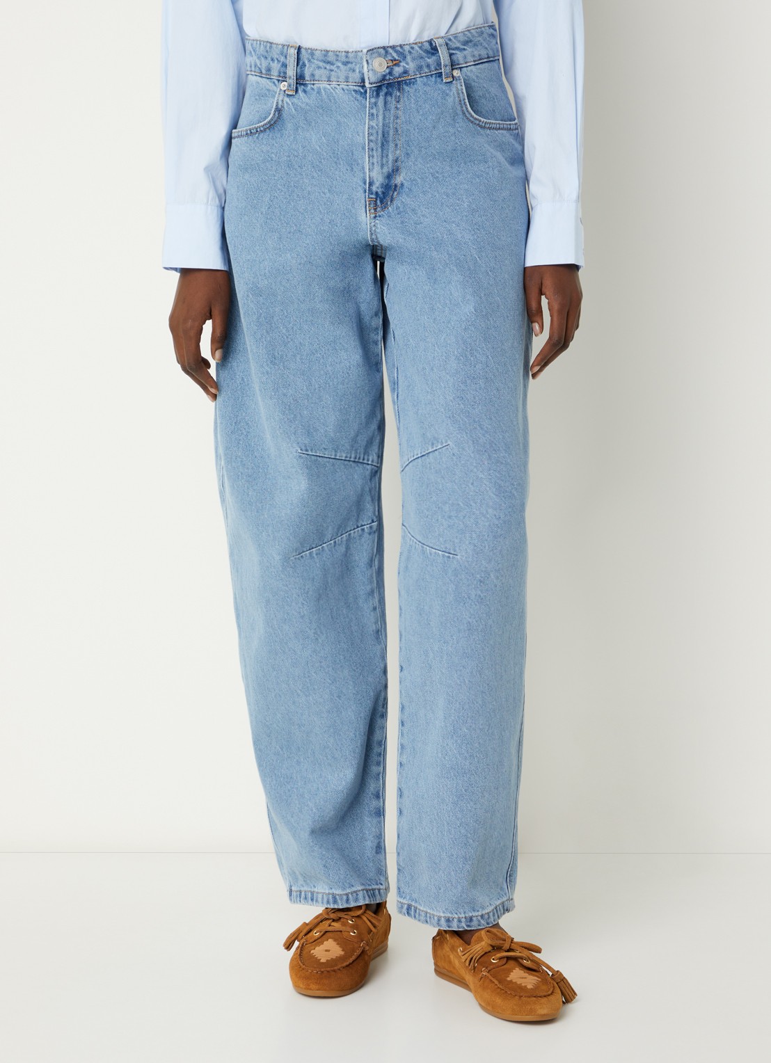 Neo Noir Alannah high waist balloon fit jeans met lichte wassing - detail 3 jeans