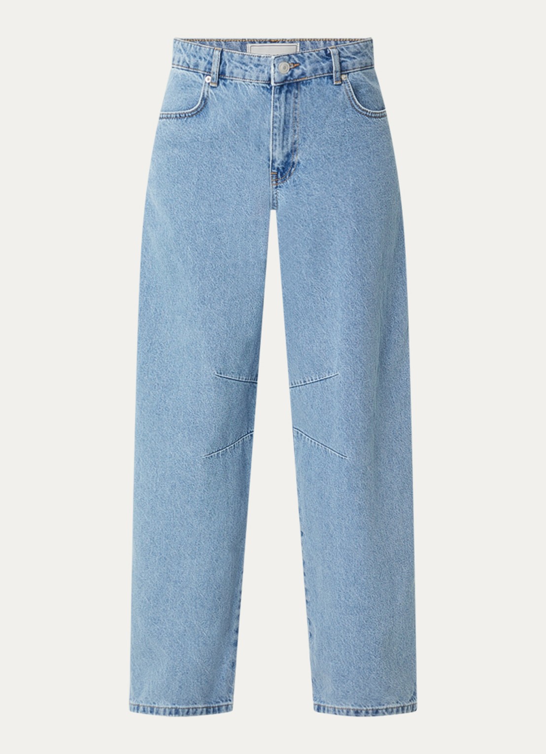 Neo Noir Alannah high waist balloon fit jeans met lichte wassing - voorkant jeans