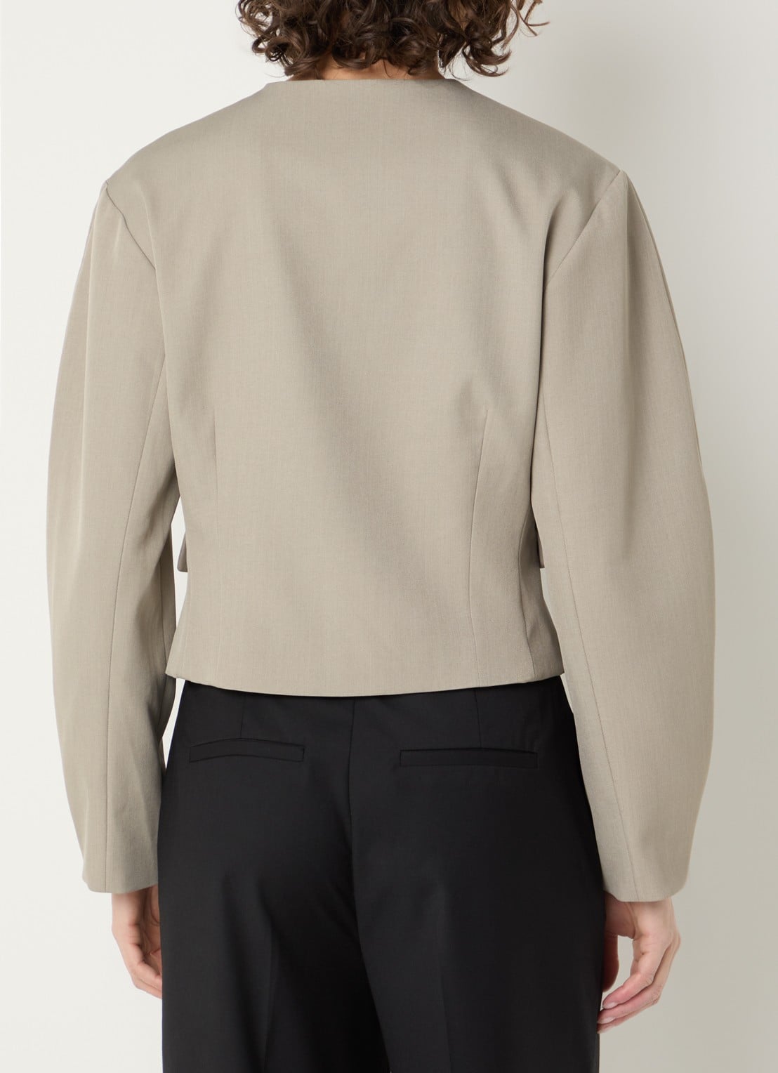 Neo Noir Aranti blazer met klepzakken - achterkant 3 grijs