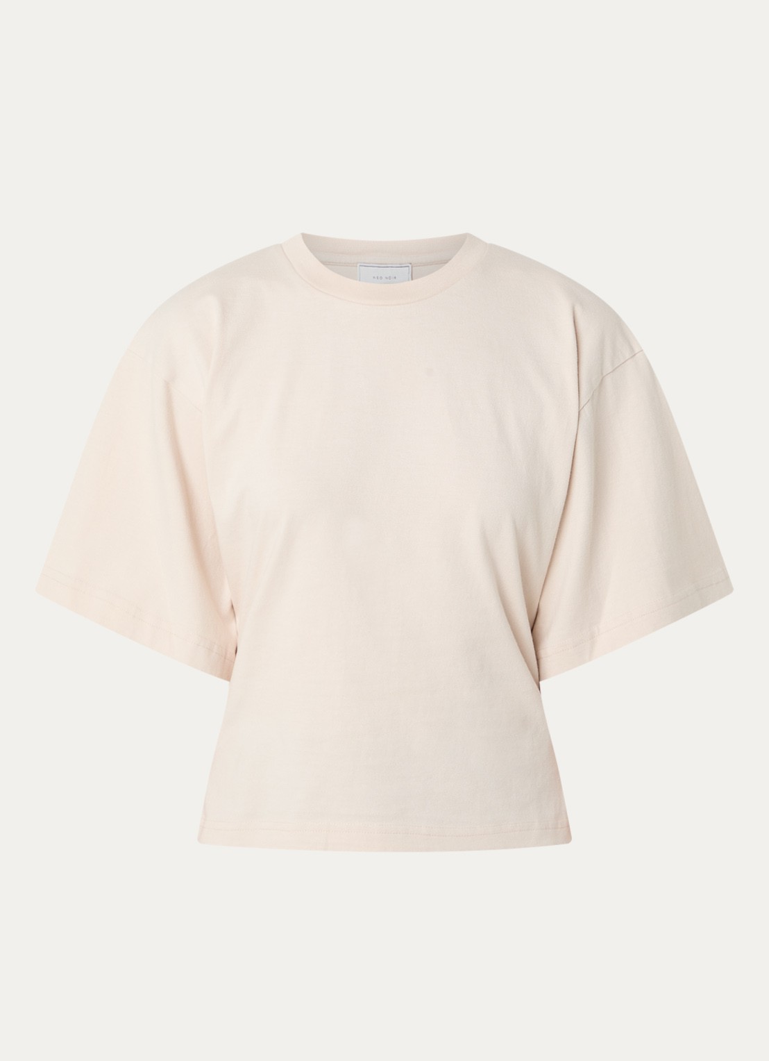 Neo Noir Asha T-shirt met ronde hals - voorkant ivoor