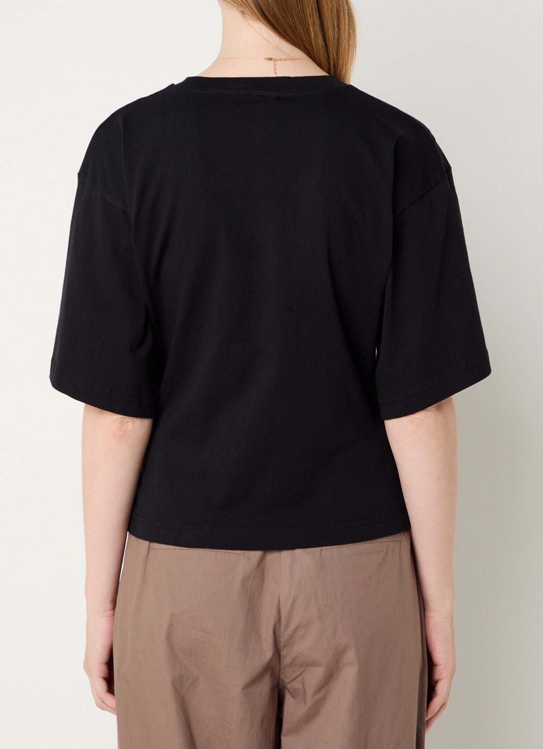 Neo Noir Asha T-shirt met ronde hals - achterkant zwart