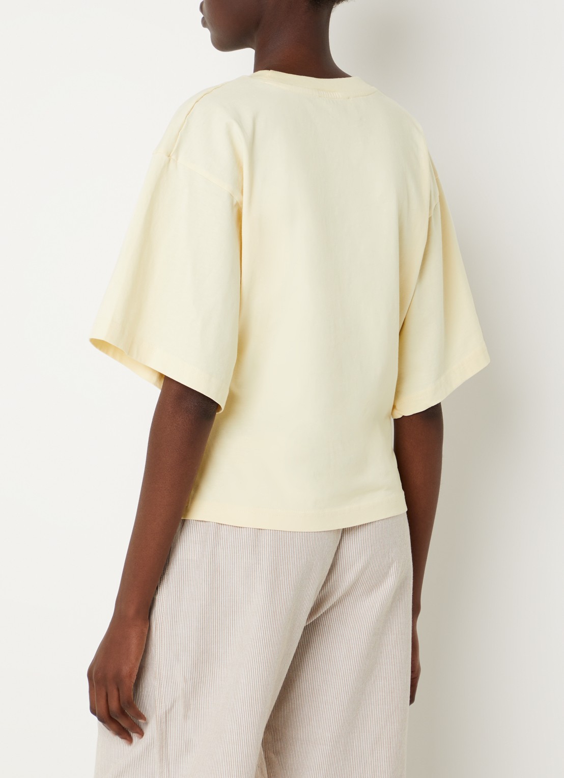 Neo Noir Asha T-shirt met ronde hals - achterkant 2 geel