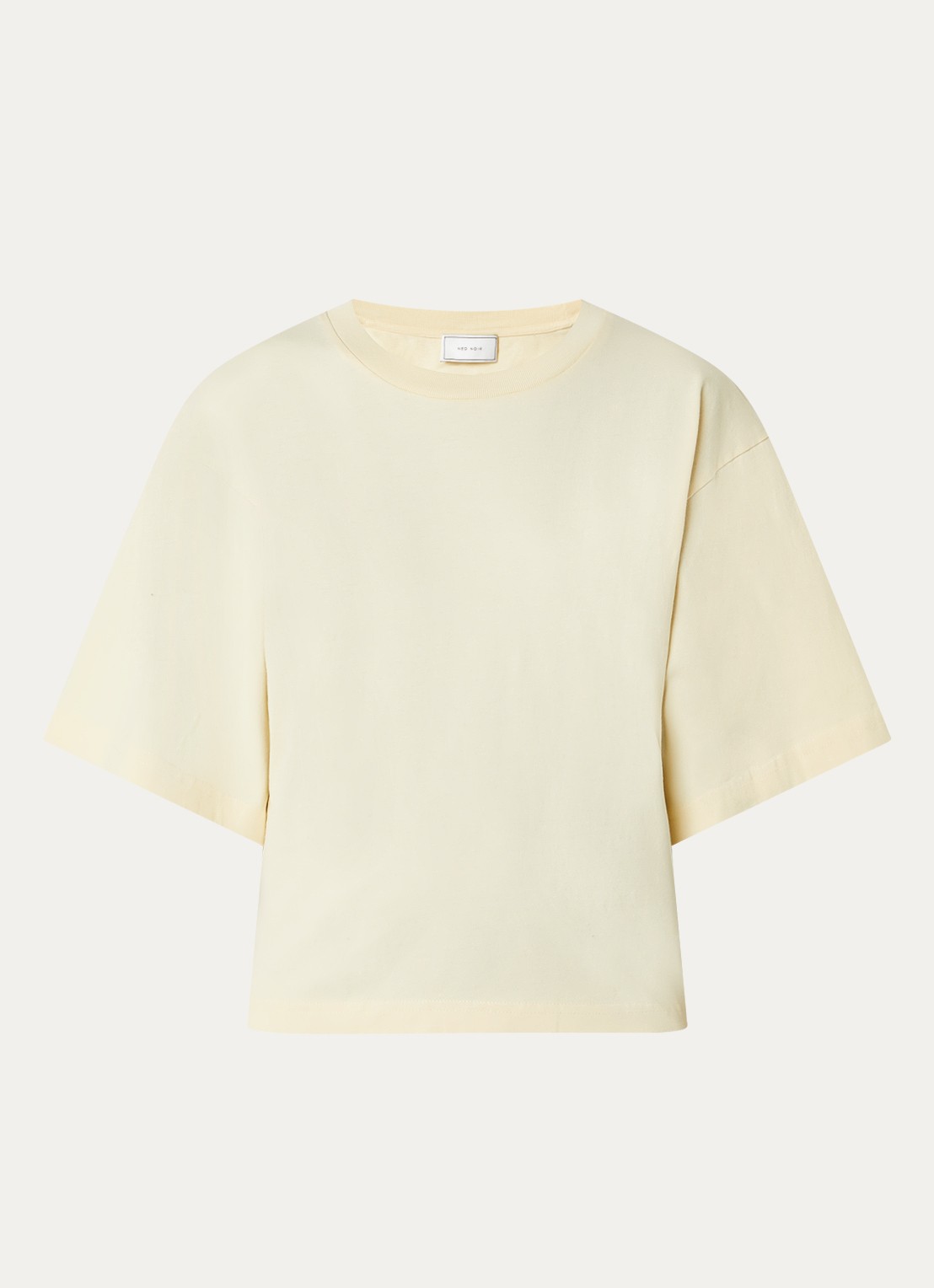 Neo Noir Asha T-shirt met ronde hals - voorkant 3 geel