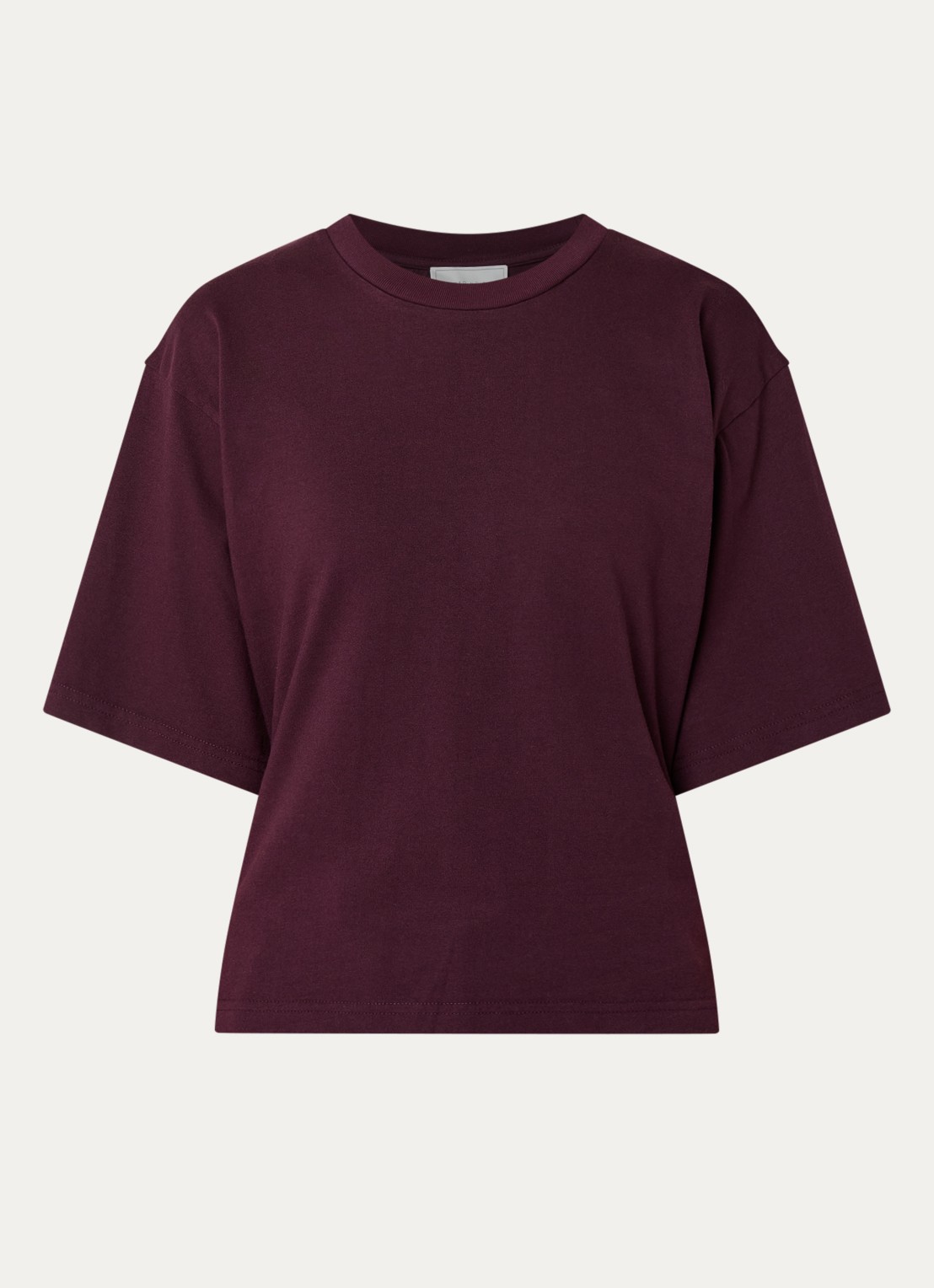 Neo Noir Asha T-shirt met ronde hals - voorkant 2 bordeauxrood