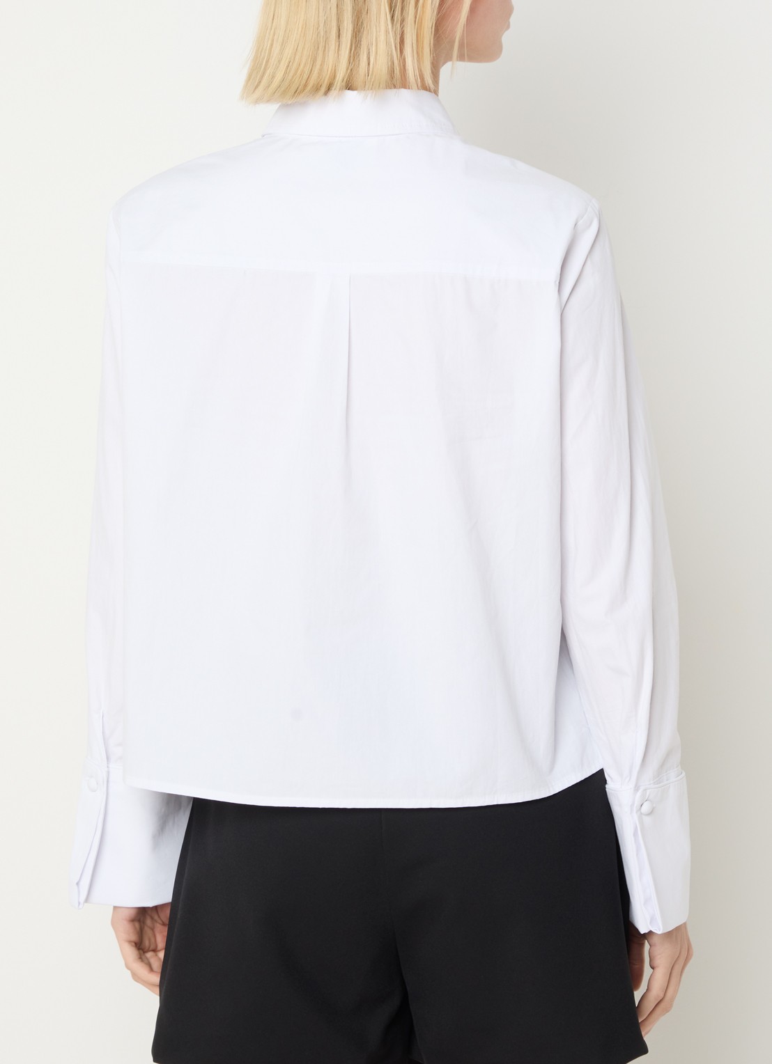 Neo Noir Blouse met kraag - achterkant 4 wit