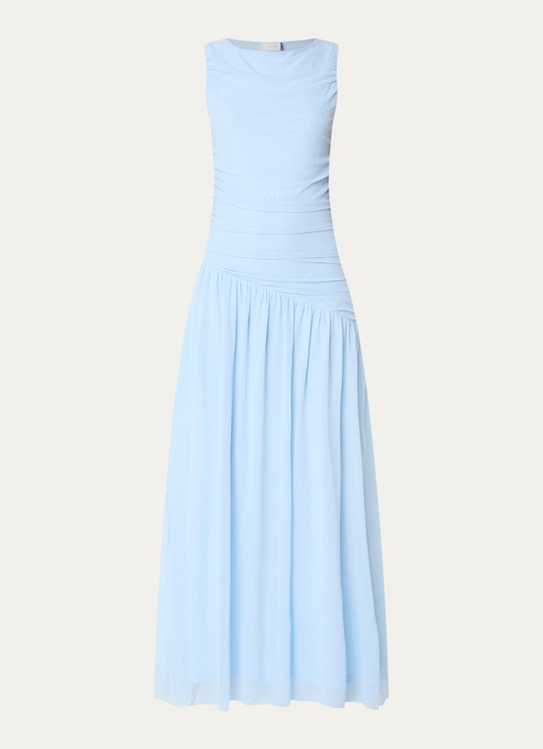Neo Noir Cludine maxi jurk  - voorkant lichtblauw